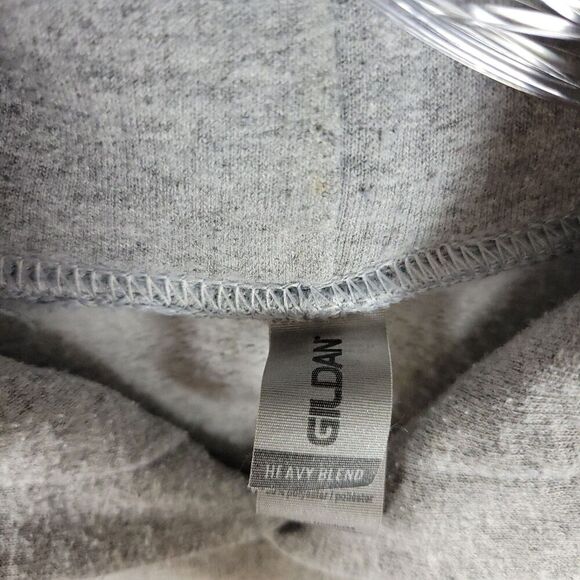 Horror Movie Hoodie Men's Large Gray Tarot Card Bloody Hand Print Film Sweater - Picture 4 of 13